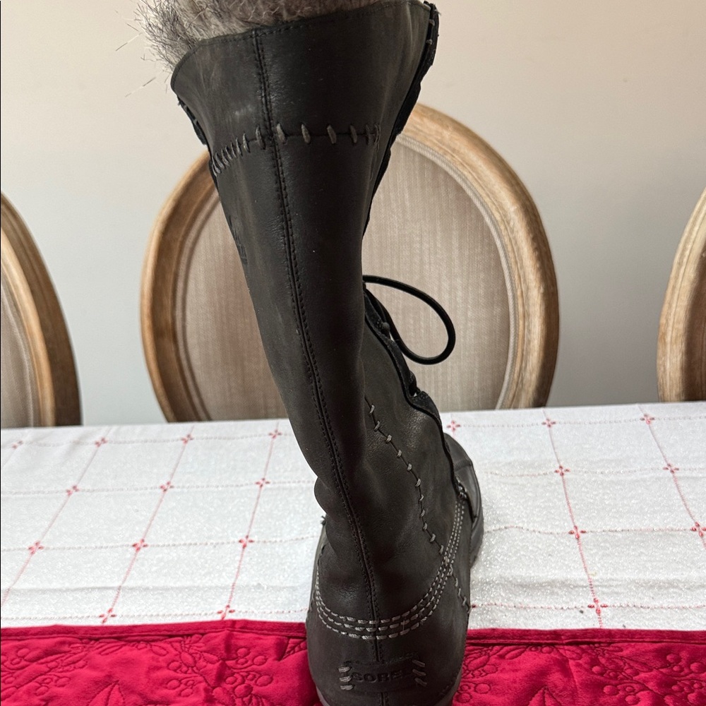 Sorel Cate the Great Black Women's Winter Boots Size 10 - Picture 3 of 9